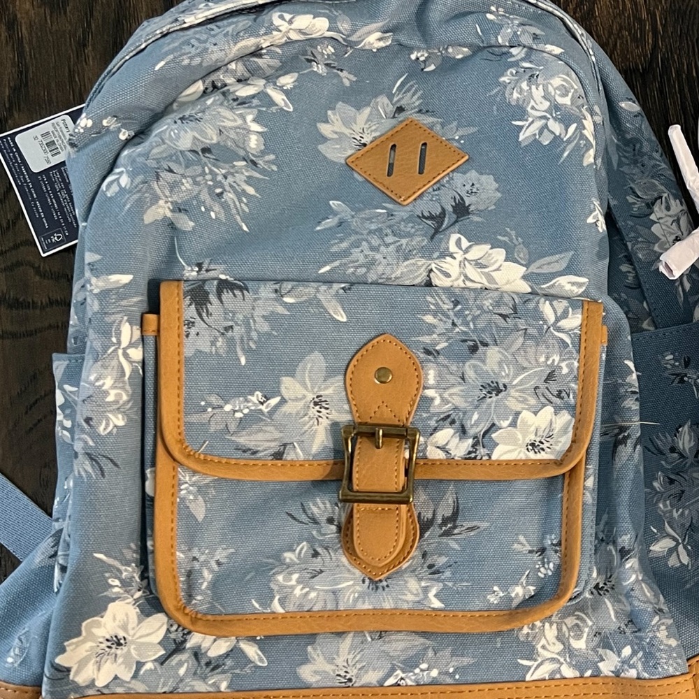 Pottery Barn Teen Denim Floral backpack (out of stock at pb teen)